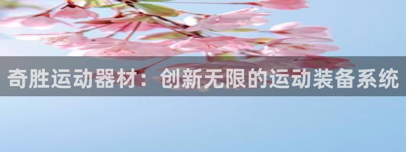 凯捷体育平台注册流程图：奇胜运动器材：创新无限的运动装备系统