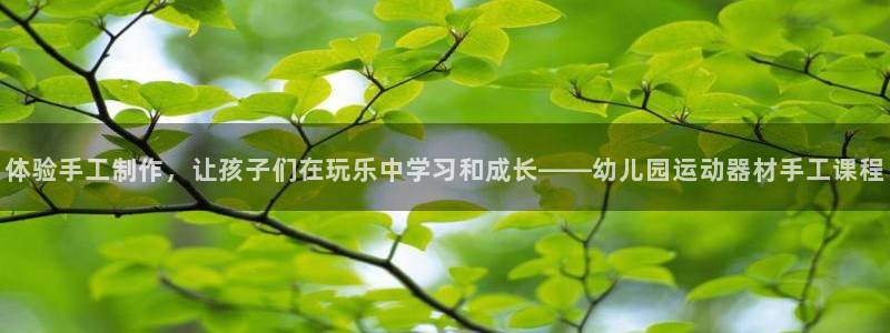 凯捷体育娱乐：体验手工制作，让孩子们在玩乐中学习和成